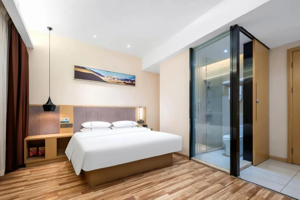 Bed in City Comfort Inn Wuhan Jianghan Road Wangjiaxiang Matou