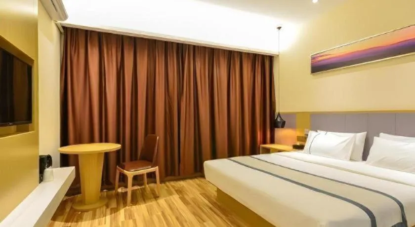 Bed in City Comfort Inn Wuhan Jianghan Road Wangjiaxiang Matou