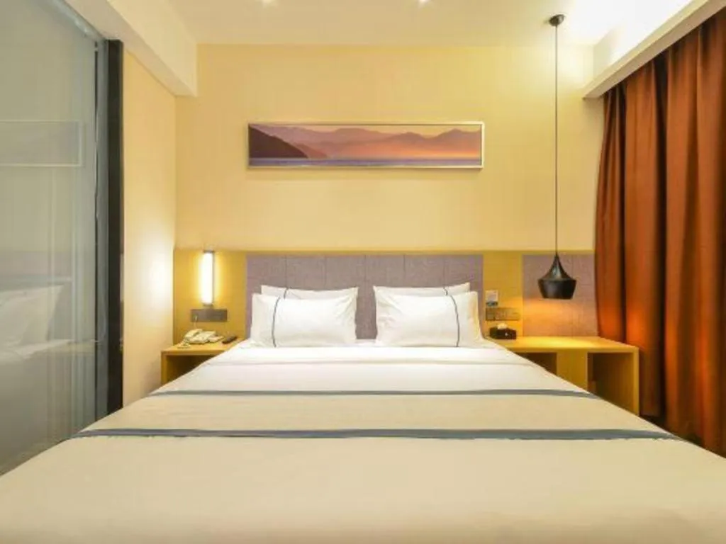 Bed in City Comfort Inn Wuhan Jianghan Road Wangjiaxiang Matou