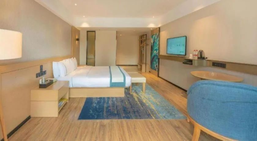 Bed in City Comfort Inn Liuzhou Wuxing Walking Street Zhonghuan Tower