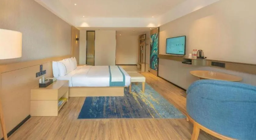 Bed in City Comfort Inn Liuzhou Wuxing Walking Street Zhonghuan Tower