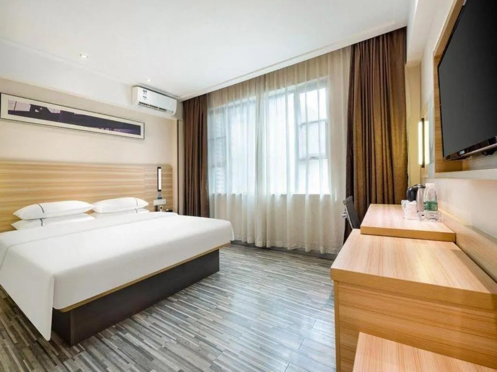 Bed in City Comfort Inn Baise Jingxi Caifu Plaza