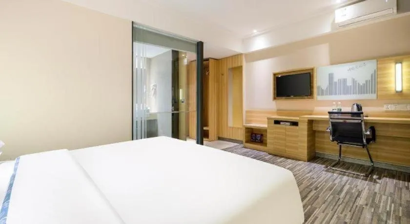 Bed in City Comfort Inn Baise Jingxi Caifu Plaza