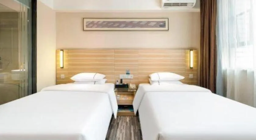 Bed in City Comfort Inn Baise Jingxi Caifu Plaza