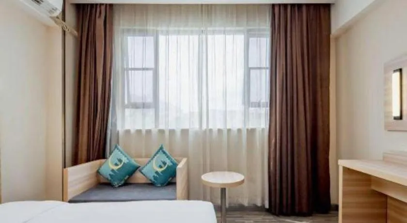 Bed in City Comfort Inn Baise Jingxi Caifu Plaza