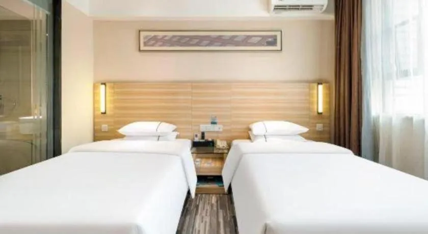 Bed in City Comfort Inn Baise Jingxi Caifu Plaza