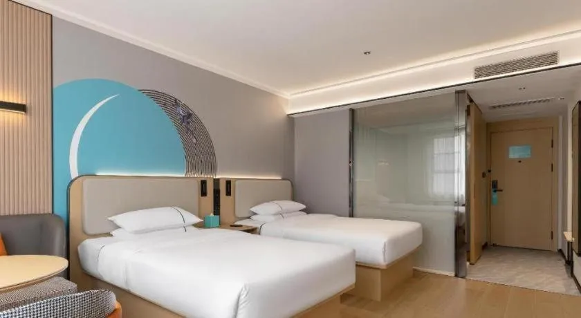 Bed in City Comfort Inn Baise Jingxi Caifu Plaza