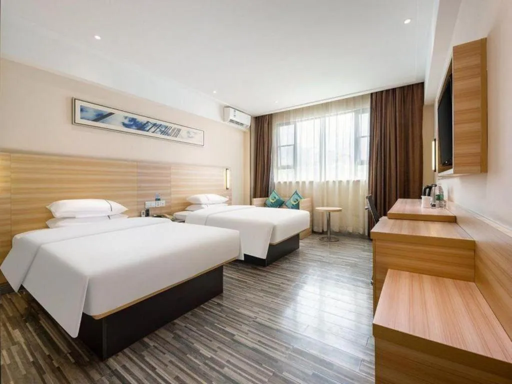 Bed in City Comfort Inn Baise Jingxi Caifu Plaza