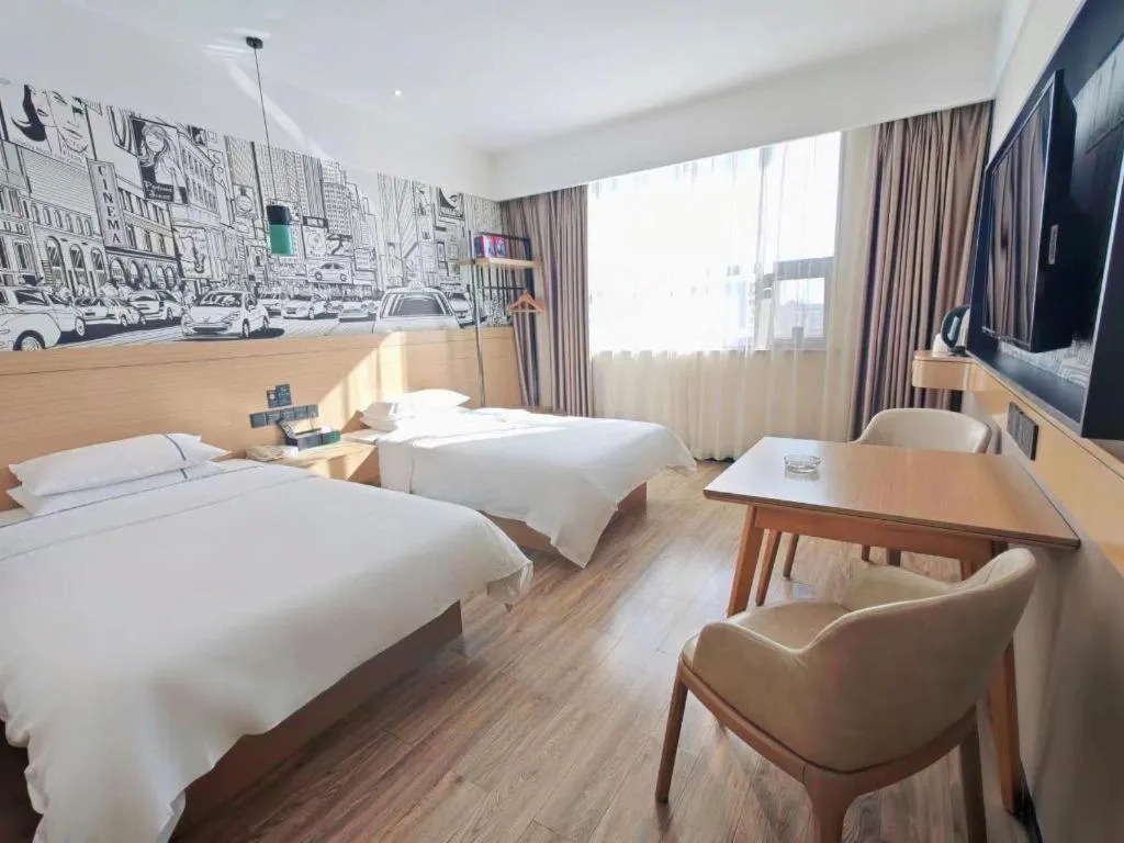 Bed in City Comfort Inn Xiaogan Xiaochang Bus Passenger Station