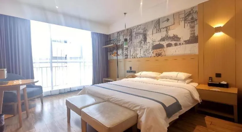 Bed in City Comfort Inn Xiaogan Xiaochang Bus Passenger Station