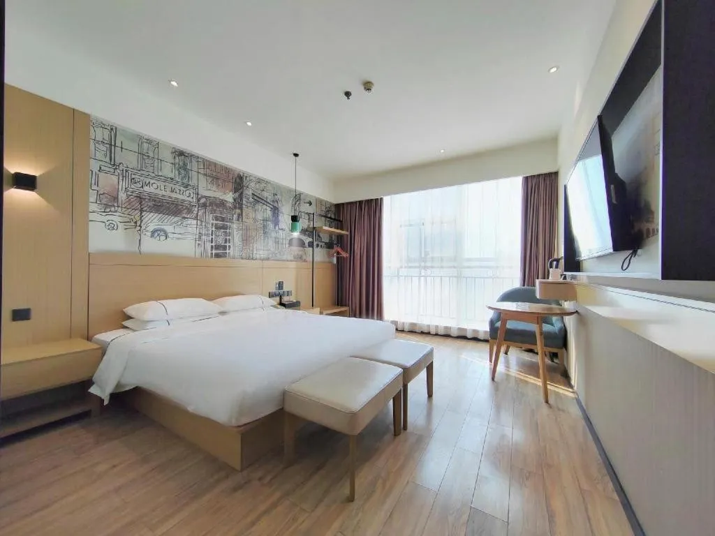 Bed in City Comfort Inn Xiaogan Xiaochang Bus Passenger Station