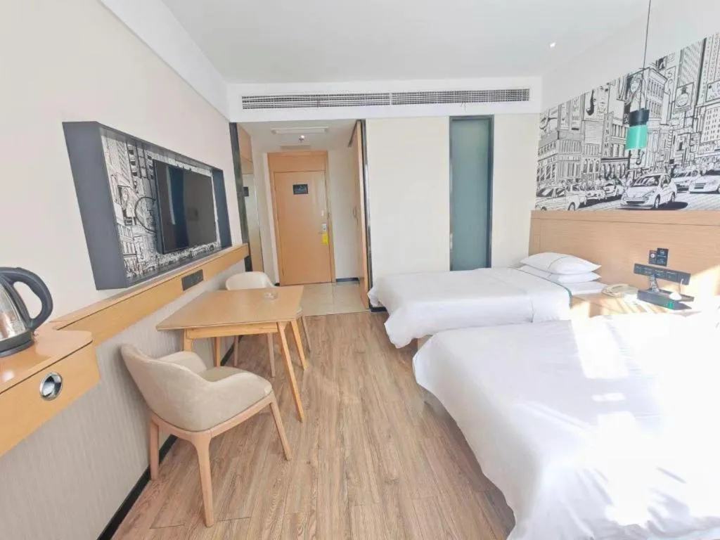 Bed in City Comfort Inn Xiaogan Xiaochang Bus Passenger Station