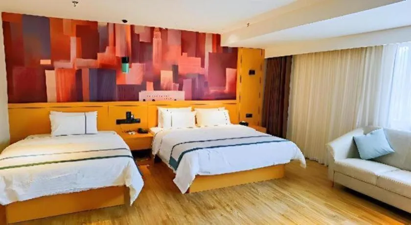 Bed in City Comfort Inn Hezhou Huangyao Ancient Town