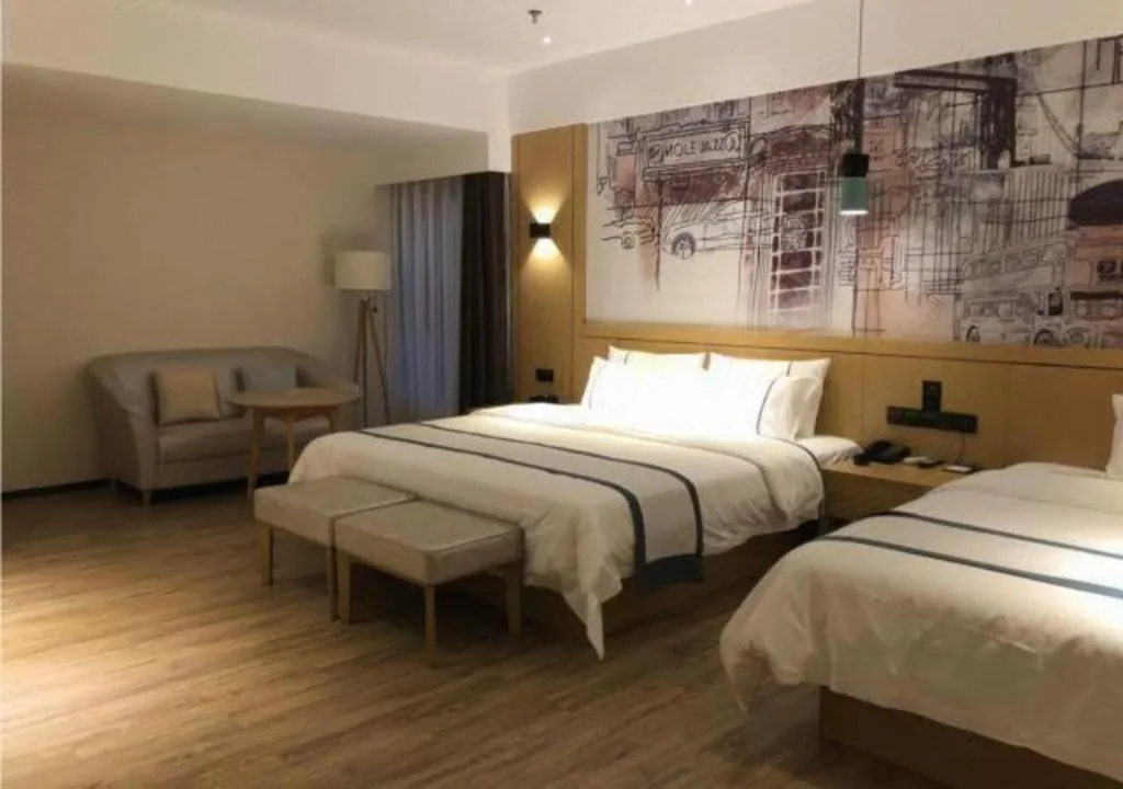 Bed in City Comfort Inn Hezhou Huangyao Ancient Town