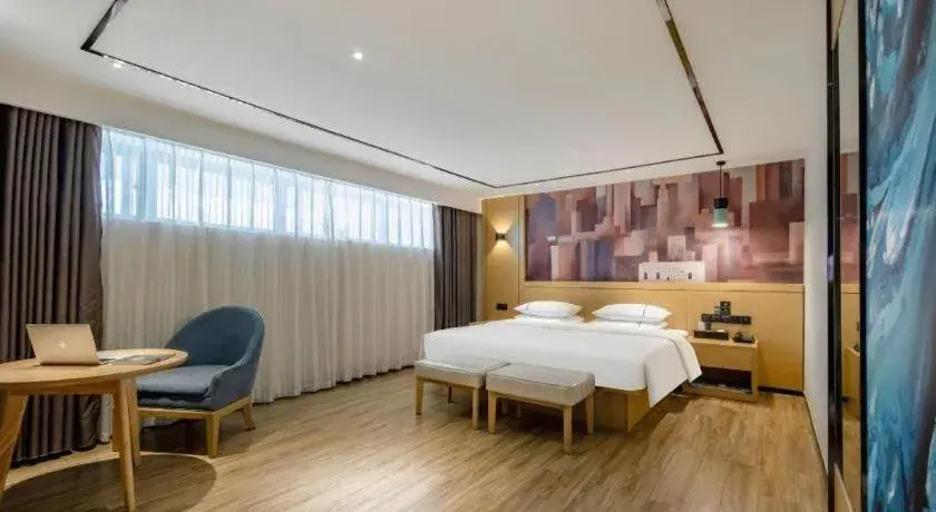 Bed in City Comfort Inn Hezhou Huangyao Ancient Town Bed in City Comfort Inn Hezhou Huangyao Ancient Town