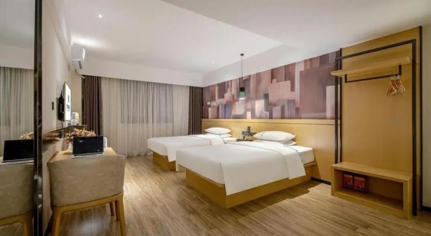 Bed in City Comfort Inn Hezhou Huangyao Ancient Town