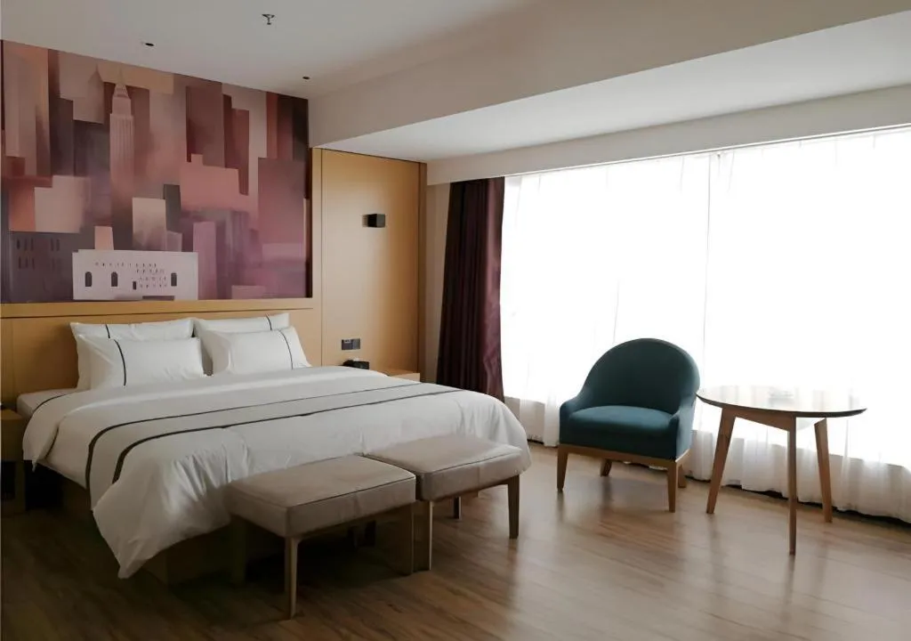 Bed in City Comfort Inn Hezhou Huangyao Ancient Town