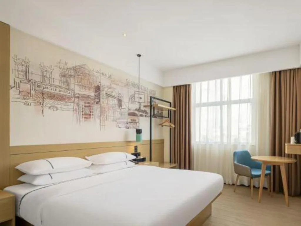 Bed in City Comfort Inn Huanggang Luotian Yishui Waitan