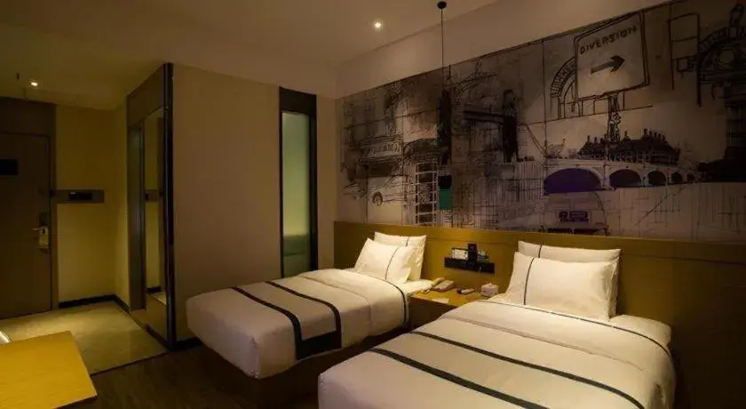 Bed in City Comfort Inn Huanggang Luotian Yishui Waitan Bed in City Comfort Inn Huanggang Luotian Yishui Waitan