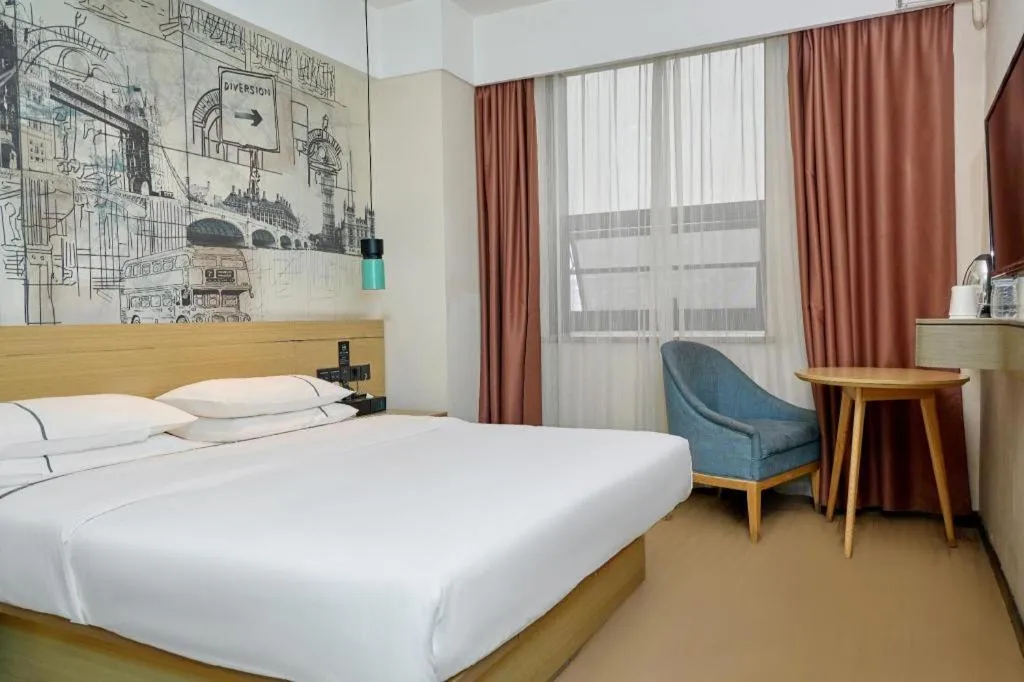 Bed in City Comfort Inn Huanggang Luotian Yishui Waitan