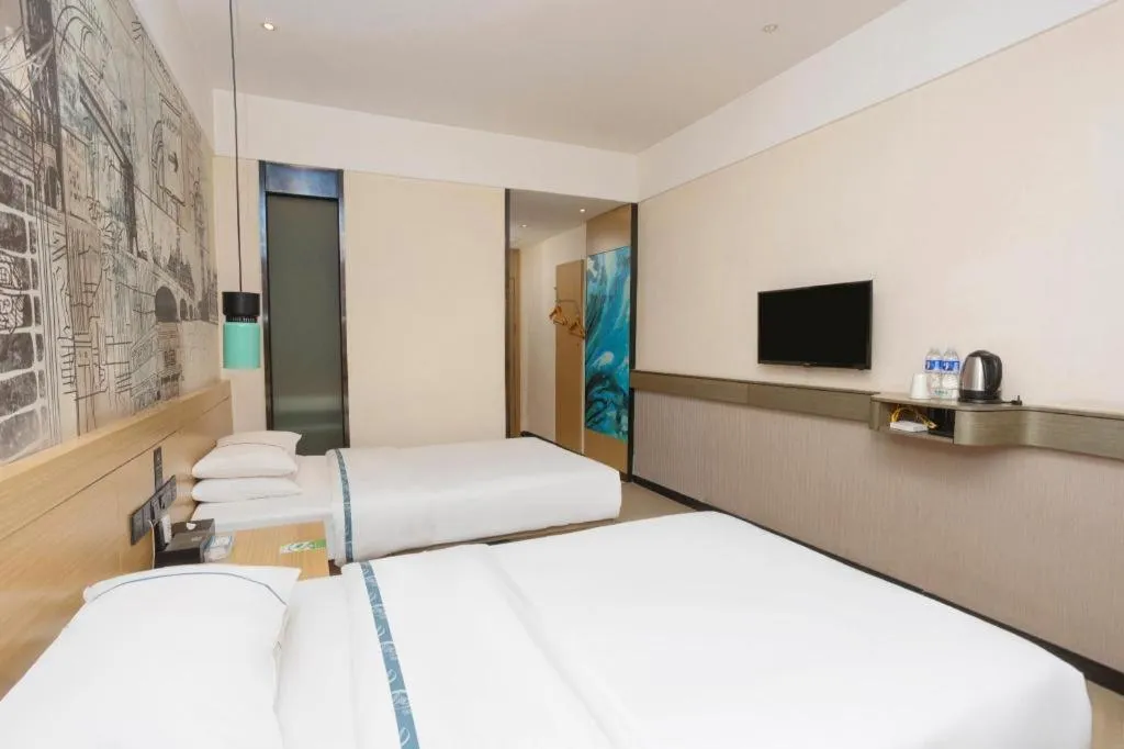 Bed in City Comfort Inn Huanggang Luotian Yishui Waitan