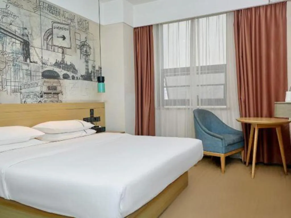 Bed in City Comfort Inn Huanggang Luotian Yishui Waitan