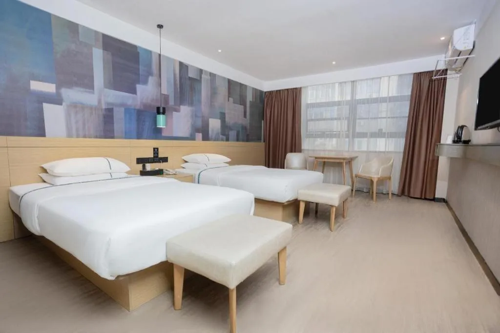Bed in City Comfort Inn Huanggang Luotian Yishui Waitan