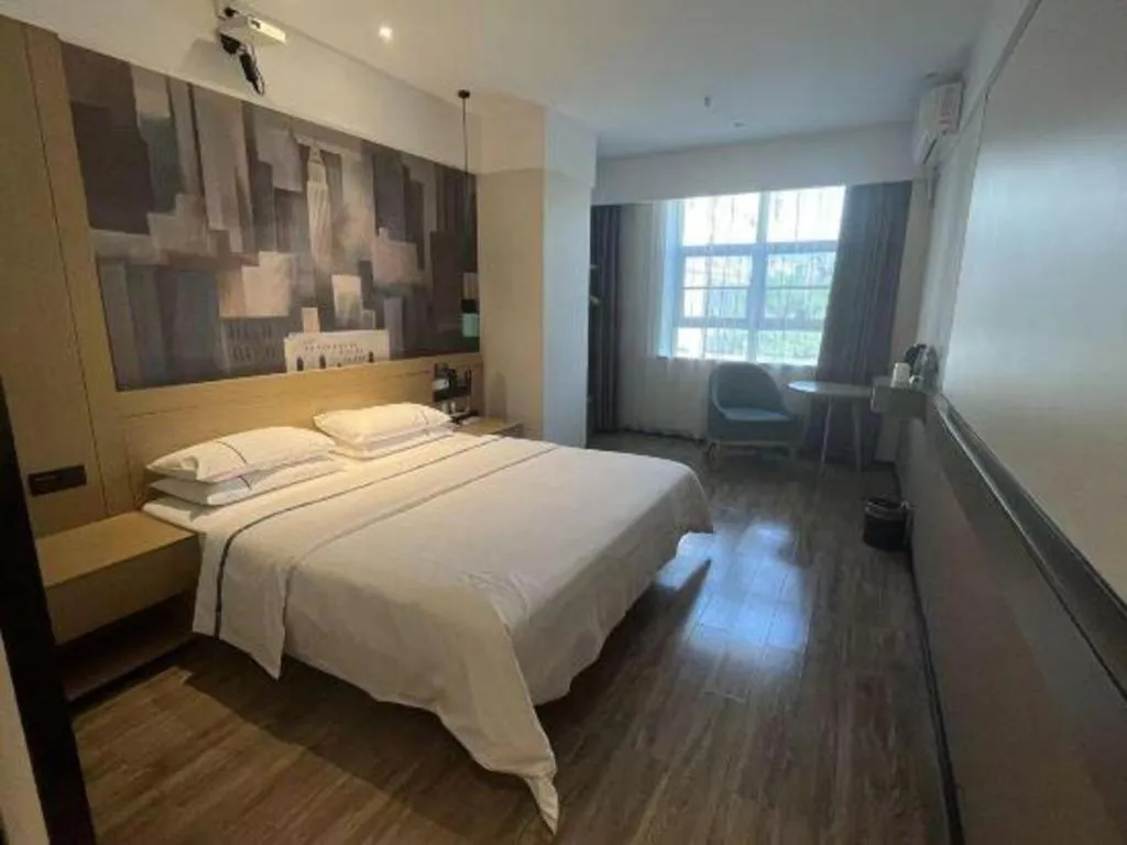 Bed in City Comfort Inn Huanggang Luotian Yishui Waitan