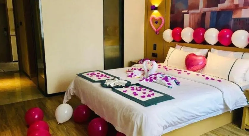 Bed in City Comfort Inn Guigang Hecheng Wanda Plaza