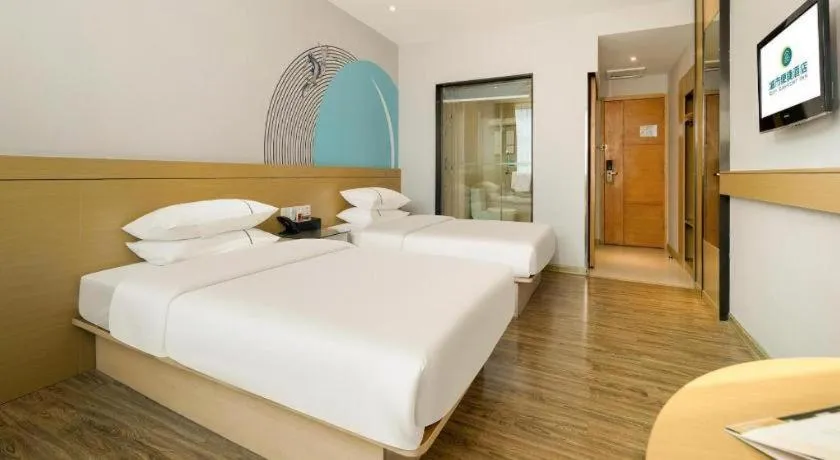 Bed in City Comfort Inn Liuzhou Baisha Bus Station Shengli Barbecue City