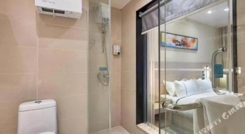 Bed in City Comfort Inn Liuzhou Baisha Bus Station Shengli Barbecue City