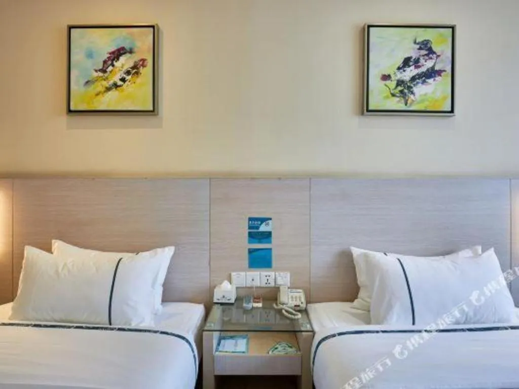 Bed in City Comfort Inn Liuzhou Baisha Bus Station Shengli Barbecue City