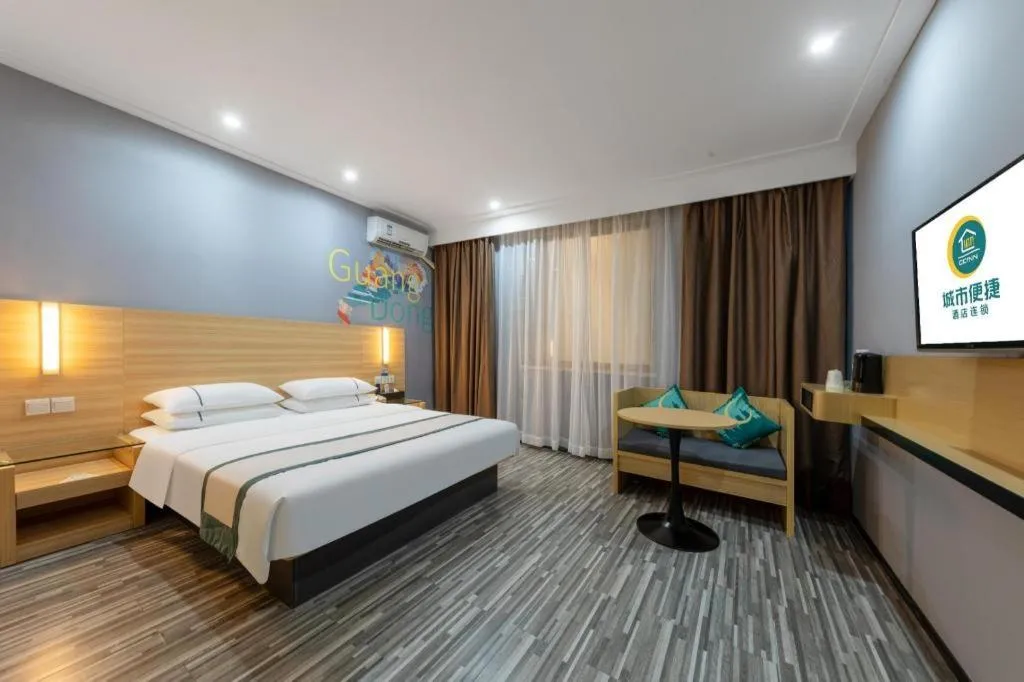Bed in City Comfort Inn Huizhou Danshui High-speed Railway Huiyang Station