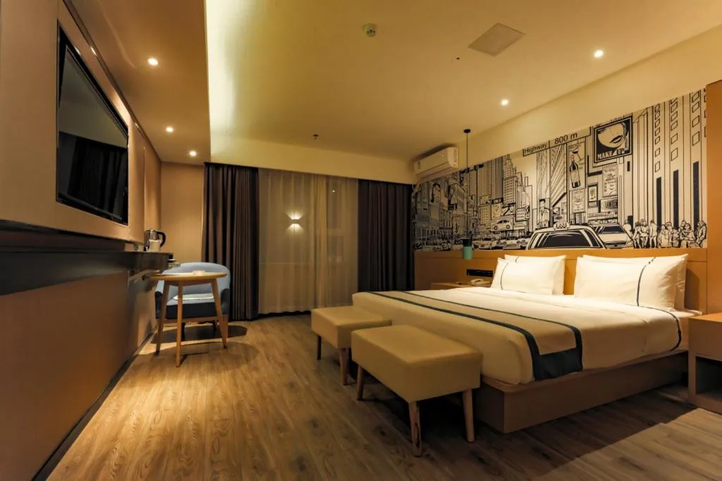 Bed in City Comfort Inn Shenyang Railway Station Taiyuan Street Wanda Plaza