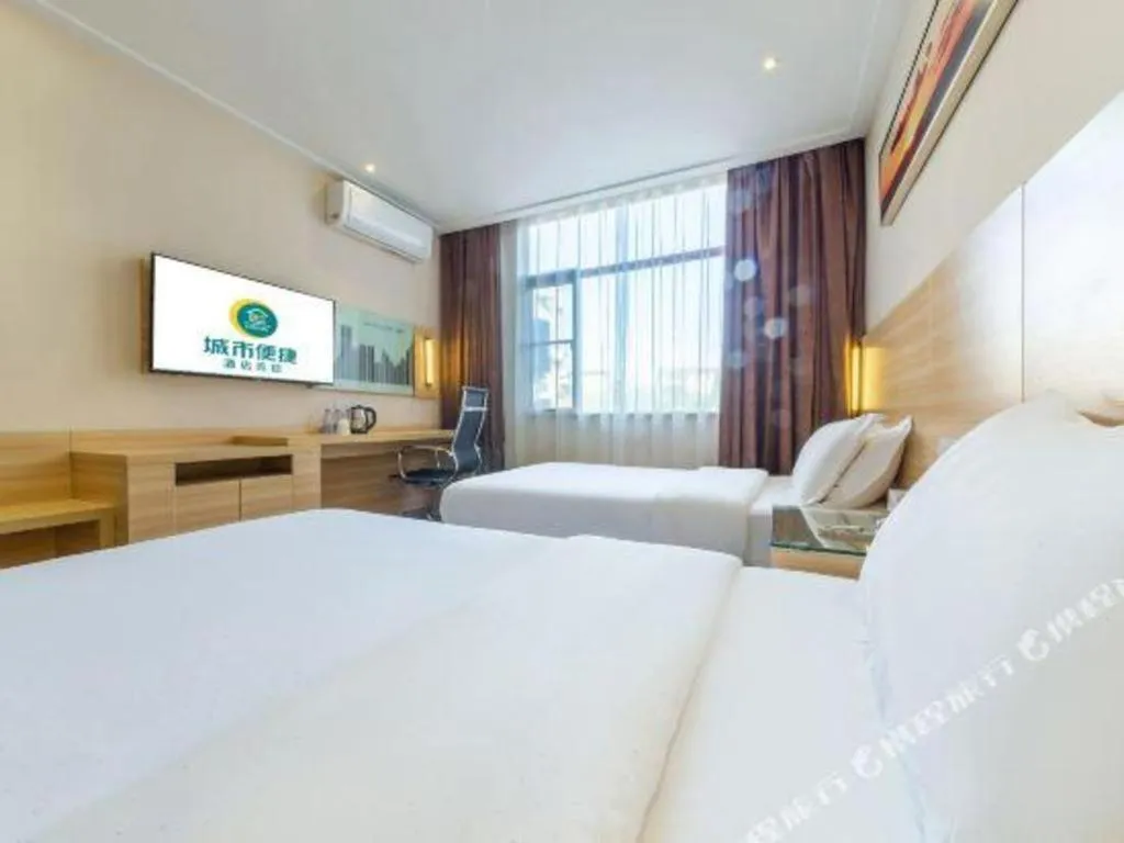 Bed in City Comfort Inn Nanchang Tengwang Pavilion Metro Station