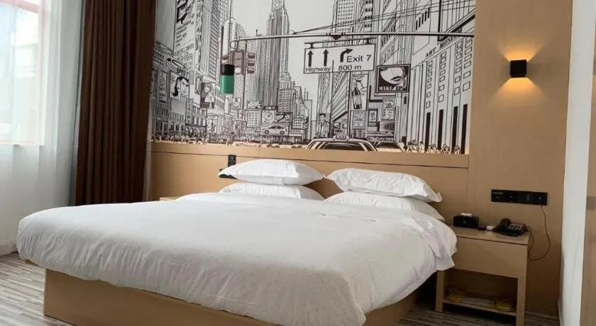 Bed in City Comfort Inn Nanchang Tengwang Pavilion Metro Station