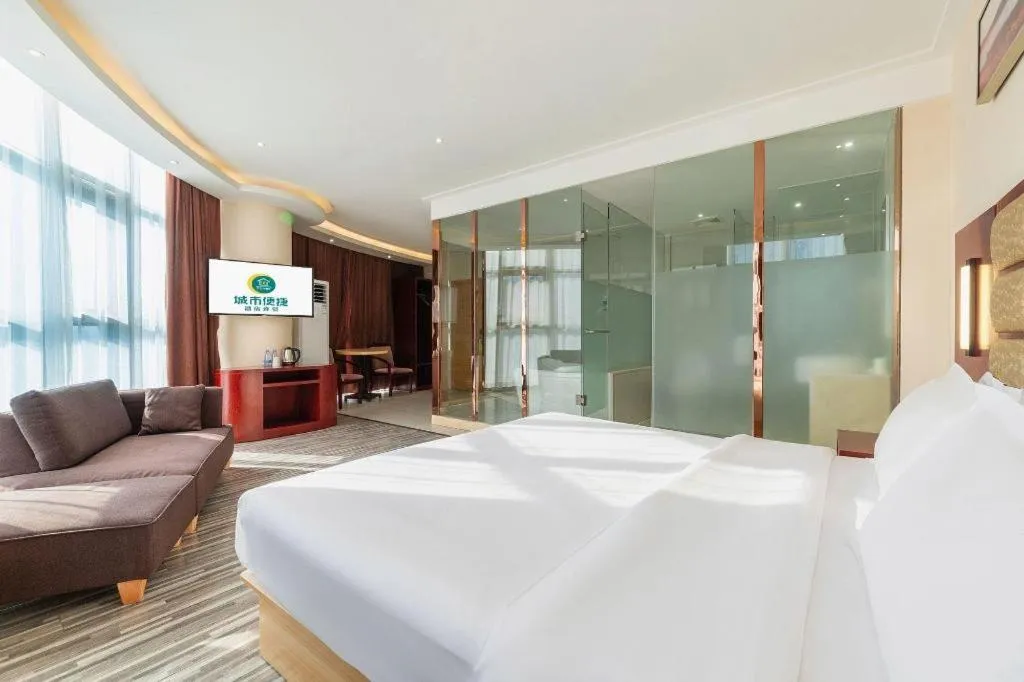 Bed in City Comfort Inn Nanchang Tengwang Pavilion Metro Station