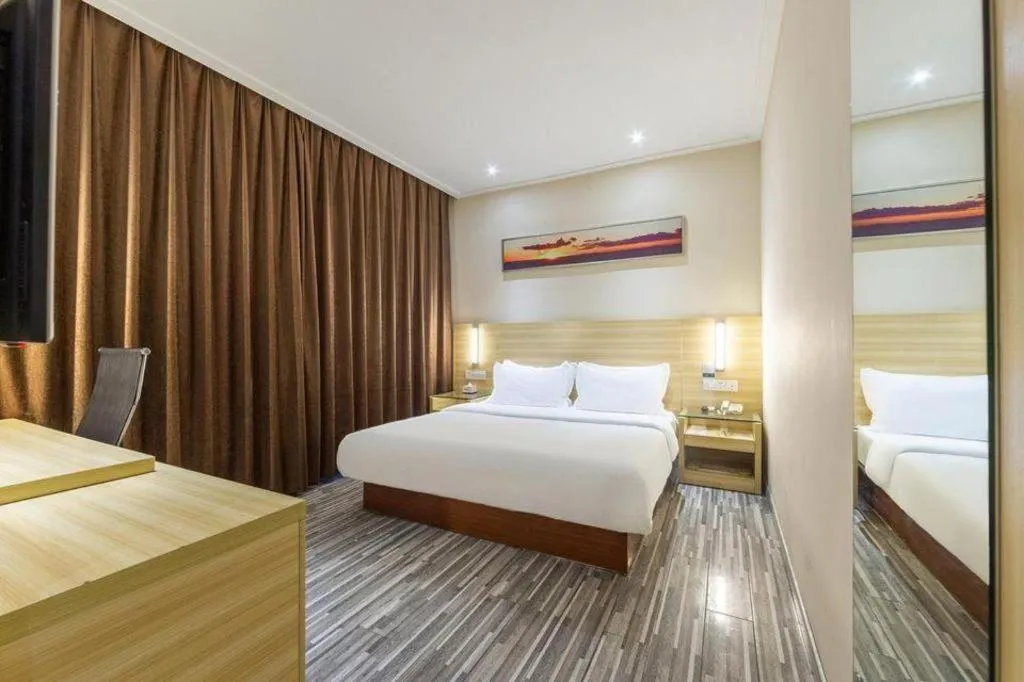 Bed in City Comfort Inn Nanchang Tengwang Pavilion Metro Station