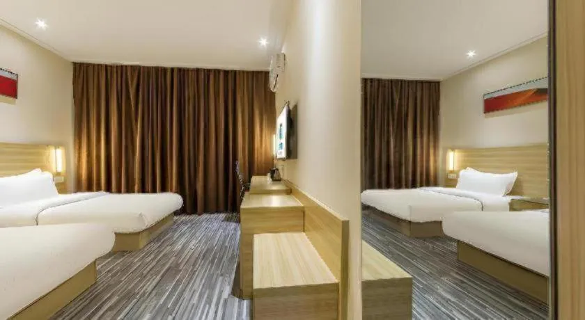 Bed in City Comfort Inn Nanchang Tengwang Pavilion Metro Station