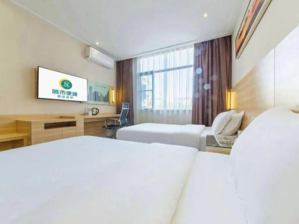 Bed in City Comfort Inn Nanchang Tengwang Pavilion Metro Station