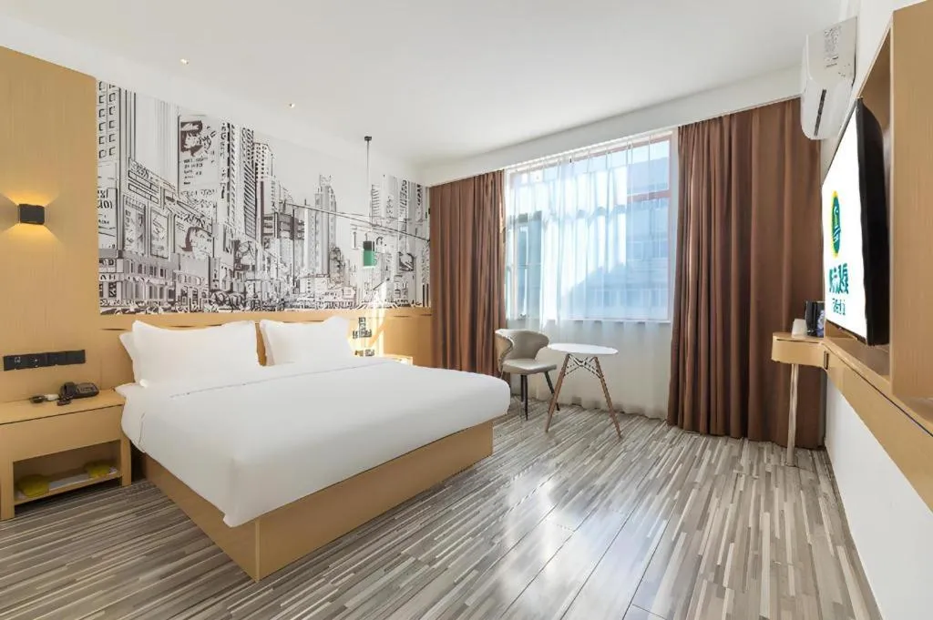 Bed in City Comfort Inn Nanchang Tengwang Pavilion Metro Station