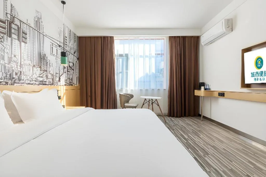 Bed in City Comfort Inn Nanchang Tengwang Pavilion Metro Station