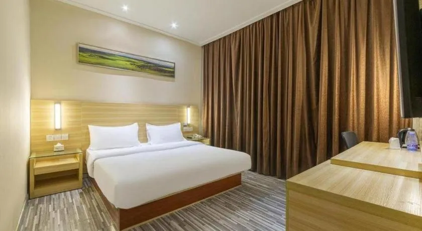 Bed in City Comfort Inn Nanchang Tengwang Pavilion Metro Station