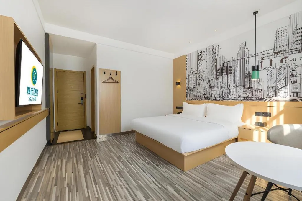 Bed in City Comfort Inn Nanchang Tengwang Pavilion Metro Station