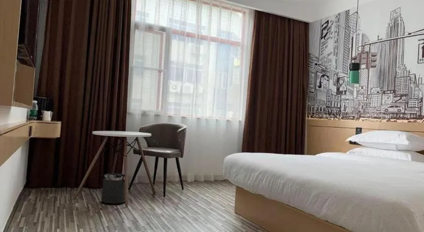 Bed in City Comfort Inn Nanchang Tengwang Pavilion Metro Station