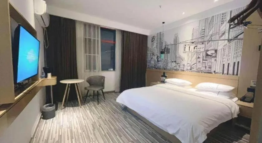 Bed in City Comfort Inn Nanchang Tengwang Pavilion Metro Station