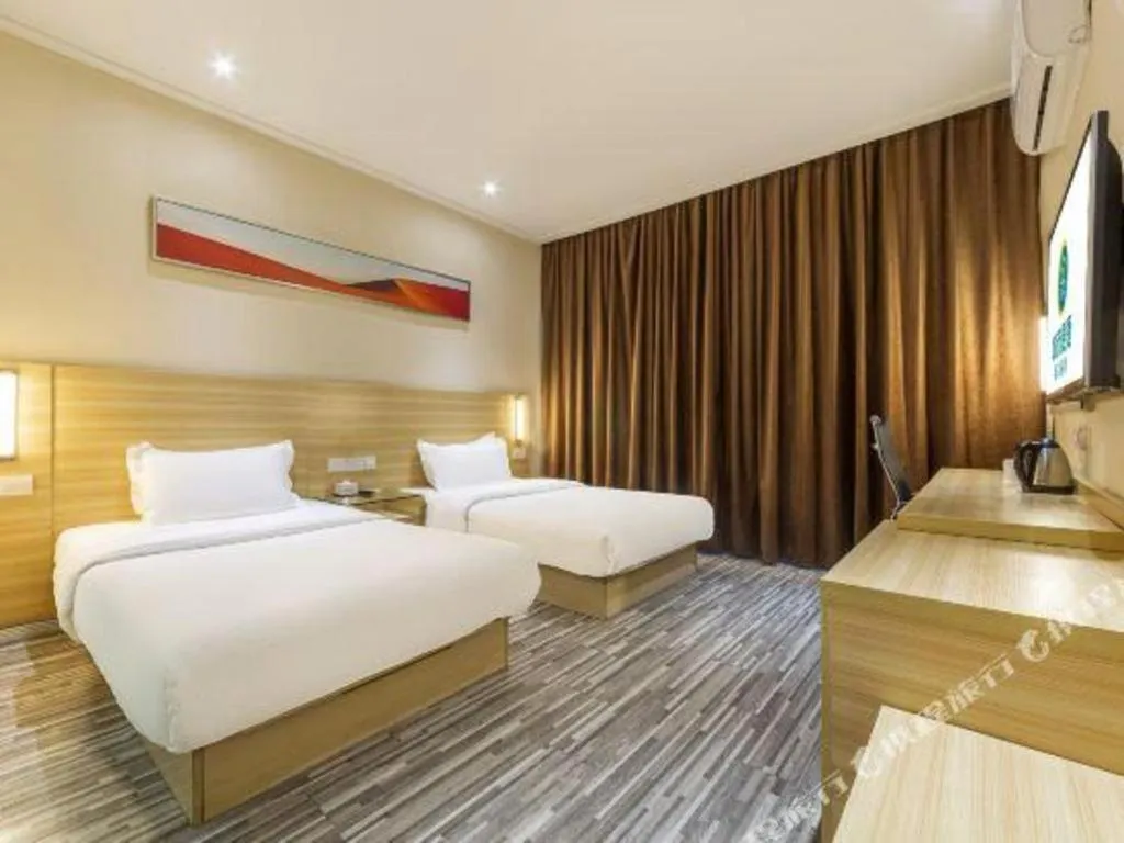 Bed in City Comfort Inn Nanchang Tengwang Pavilion Metro Station