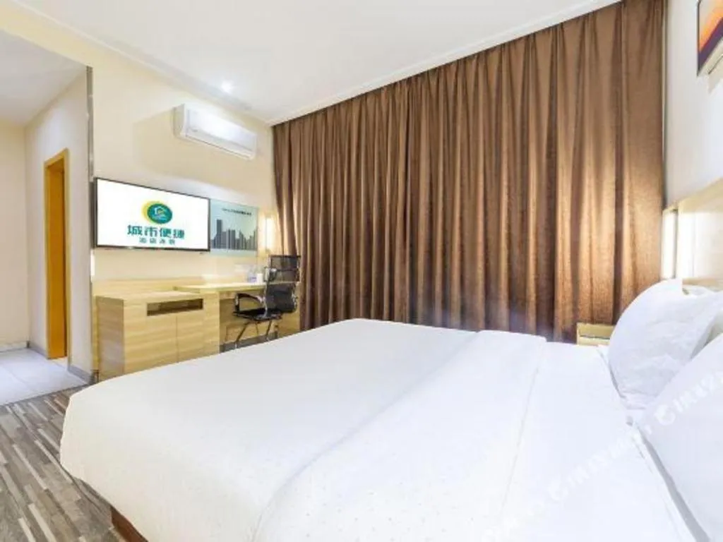 Bed in City Comfort Inn Nanchang Tengwang Pavilion Metro Station