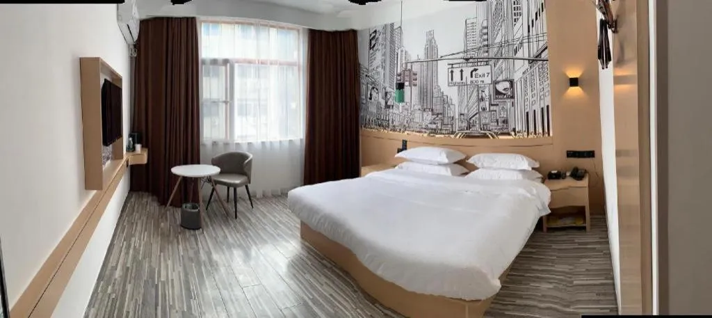 Bed in City Comfort Inn Nanchang Tengwang Pavilion Metro Station