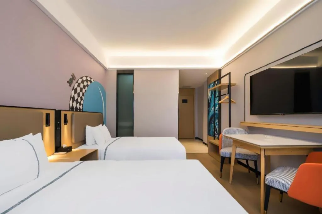 Bed in City Comfort Inn Huanggang Wuxue Bus Center